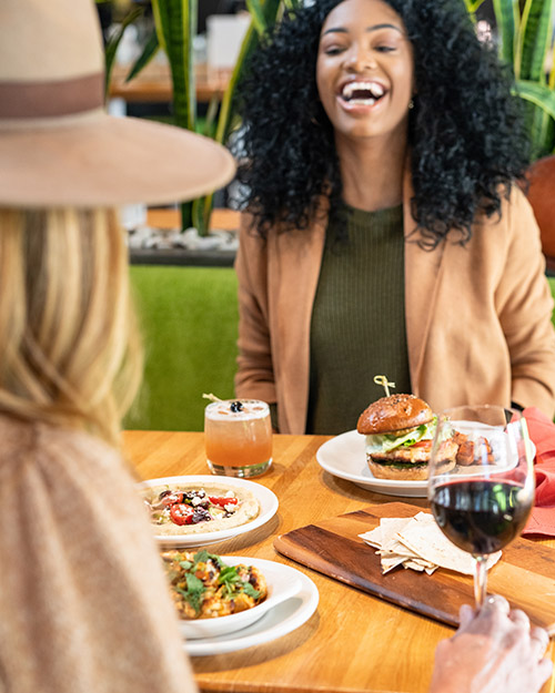 WomenDiningTrue Two Women Dining at True Food Kitchen