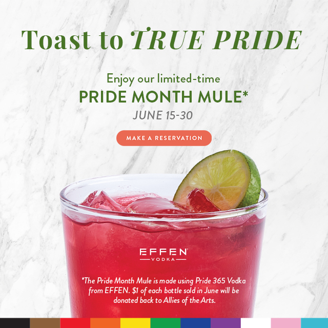 Pride Month Mule Cocktail at True Food Kitchen